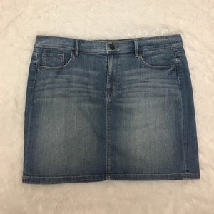 Ann Taylor LOFT denim mini skirt